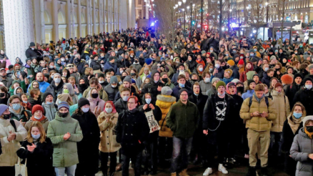 Proteste in Russia contro lo scoppio della guerra in Ucraina