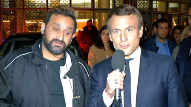 Cyril Hanouna de TPMP et Emmanuel Macron, peut être candidat à la Présidentielle 2022. Source : capture d’écran C8.