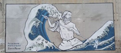 La street art nelle città come forma d'arte per abbellire il territorio (foto Facebook Citta metropolitana Reggio Calabria)).