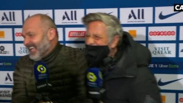 Laurent Paganelli complimente trop Pascal Dupraz et provoque un fou rire (capture Canal+)