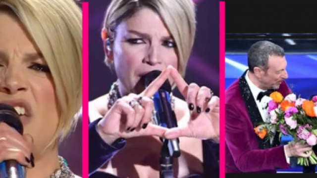 Sanremo, Emma si commuove con Ogni volta è così e conquista la Top10 della sala-stampa