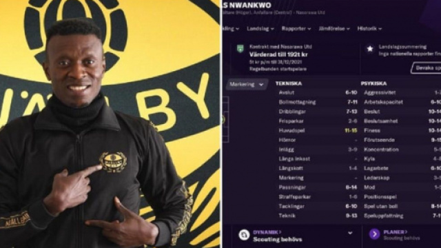 La signature d'un Nigérian de 18 ans fait polémique, il serait plus vieux sur un jeu vidéo (captures YouTube)