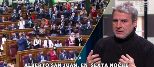 Alberto San Juan ha reprochado que la Reforma Laboral solo recupere derechos perdidos (Captura de pantalla de La Sexta)
