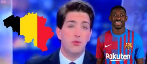 Une chaîne de TV belge se trompe sur Ousmane Dembélé et provoque l'hilarité de Twitter (captures YouTube)