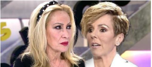 Rosa Benito no se ha cortado en opinar sobre la reacción de Rocío Carrasco a las acusaciones sobre Fidel Albiac (Collage captura Telecinco)