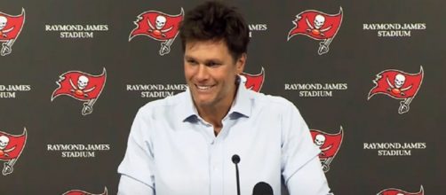 Brady was suspended four games over the 'Deflategate' issue (Image source: Tampa Bay Buccaneers/YouTube)