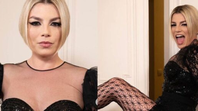 Emma Marrone criticata per aver indossato le calze a rete.