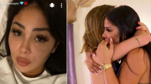 Les Marseillais au Mexique : Maeva Ghennam réagit en larmes à la révélation du piège des comédiens et aux 10 ans du programme. Source : Snapchat