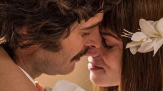 Noi con Lino Guanciale e Aurora Ruffino.