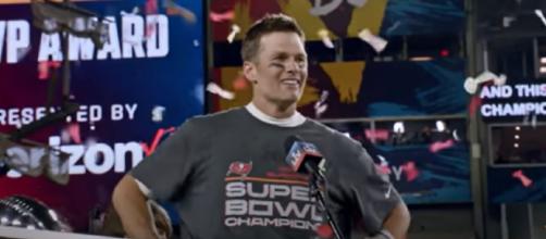 Brady led the Bucs to a Super Bowl win (Image source: Tampa Bay Buccaneers/YouTube)