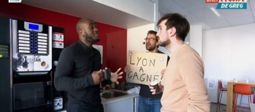 Pierre Antoine Damecour et sa folle parodie sur l'Olympique Lyonnais. Source : Capture Twitter