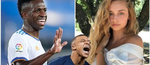 Kylian Mbappé et Emma Smet seraient en couple selon une partie de la presse people. (crédit montage Instagram)