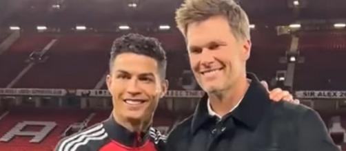 Brady met with Cristiano Ronaldo after the game (Image source: SommitSports/YouTube)