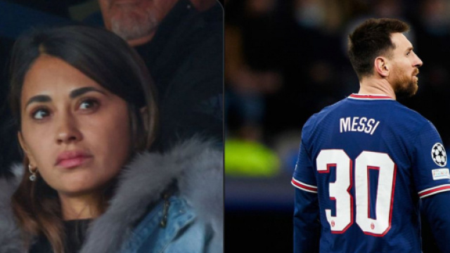 Antonella pousserait pour un départ de Messi du PSG. (crédit Twitter)