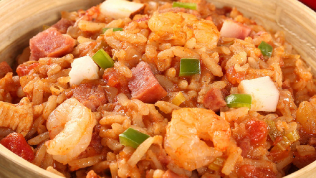 Jambalaya un piatto etnico americano veramente buono.