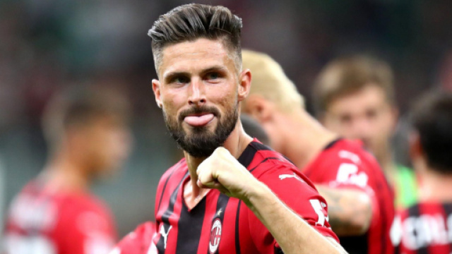 Olivier Giroud, attaccante del Milan.