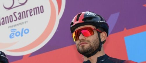 Filippo Ganna è rimasto staccato sul Poggio alla Milano - Sanremo