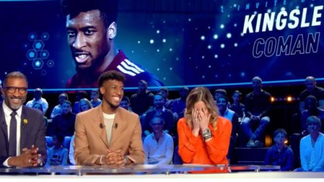 Coman auteur d'une blague osée sur le plateau du Canal Football Club. (crédit capture CFC)