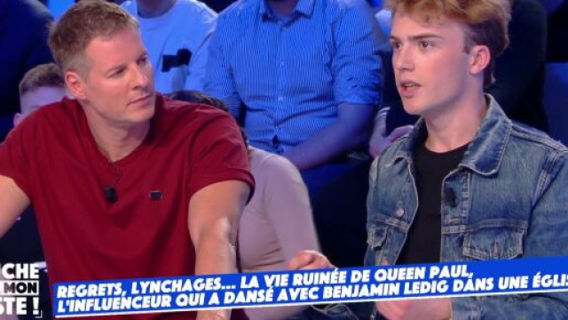 Queen Paul parle de Benjamin Ledig sur le plateau de TPMP. Source : capture d’écran C8.