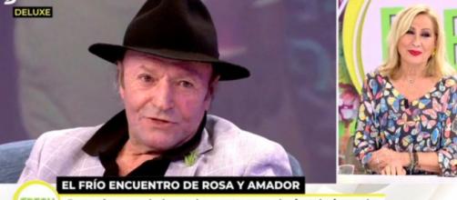 Rosa Benito ha reprochado que Amador Mohedano se prestara al juego de 'Deluxe' (Telecinco)