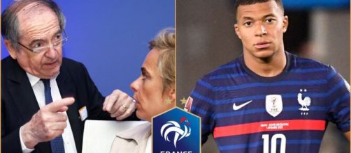 Montage Photo Kylian Mbappé, Noel Le great président FFF