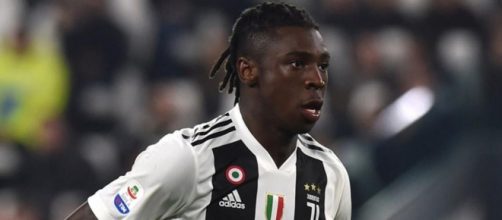 Moise Kean, giocatore della Juventus.