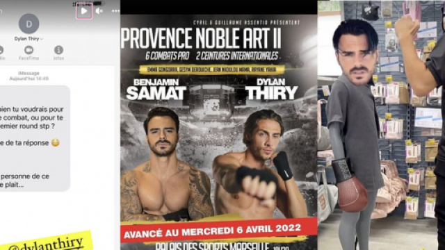 Dylan et Benji sur le point de combattre avant même le début du combat