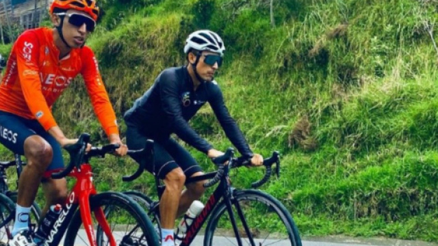 Egan Bernal è tornato in bicicletta a due mesi dall'incidente.