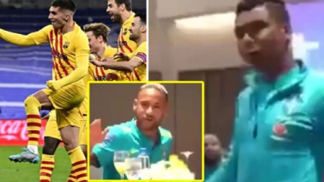 Neymar se moque de Casemiro à propos de la raclée lors du Clasico (captures YouTube)