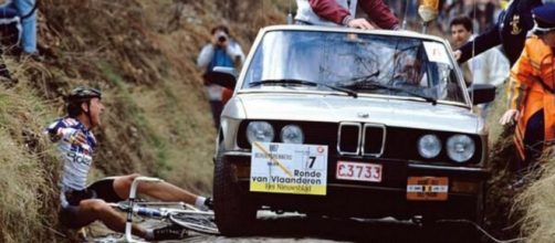 L'incidente di Jesper Skibby al Giro delle Fiandre 1987