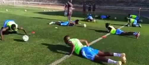 Coupe du monde : Eliminés, la vidéo de l'entrainement insolite de la RDC fait polémique (capture YouTube)
