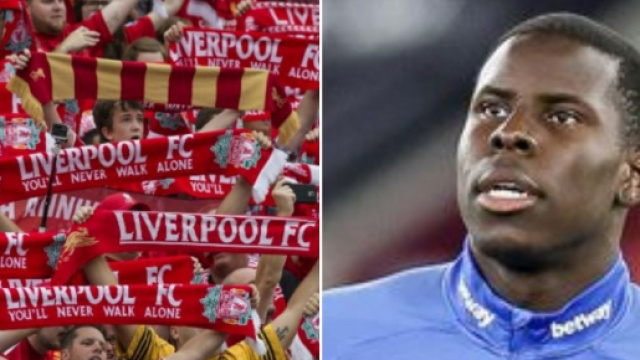 Les supporters de Liverpool lancent un message moqueur à Kurt Zouma (captures YouTube)