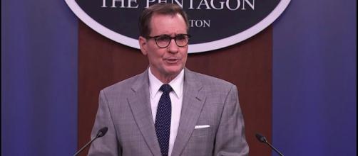 Pentagon Press Secretary John Kirby said it was unclear why Russia wanted Syrian volunteers. [Image Source: PBS NewsHour/YouTube]
