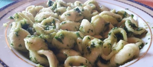 Orecchiette con Pesto alla Genovese.