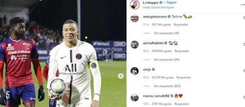 Le clin d'oeil de Vinicius à Mbappé fait beaucoup parler (captures Instagram)