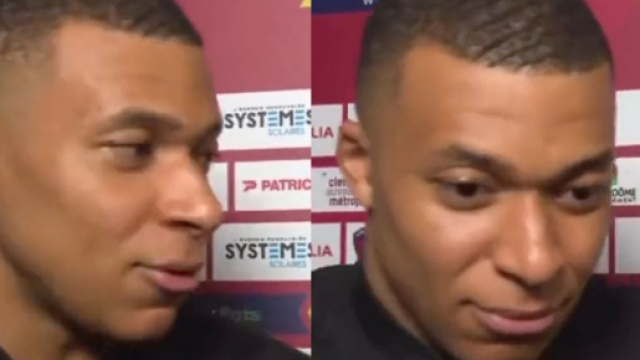 Kylian Mbappé après le succès du PSG sur la pelouse de Clermont. (capture Canal+)