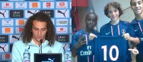Guendouzi moqué par les fans du PSG pour son nouvel amour pour l'OM. (crédit Twitter)