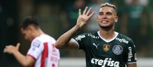 Navarro marcou quatro na goleada do Palmeiras (Cesar Greco/Palmeiras)