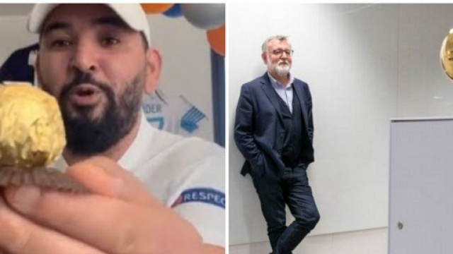Mohamed Henni fait le buzz avec le Ballon d'Or et le patron de France Football (capture YouTube)