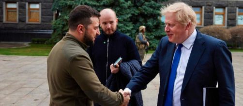 Boris Johnson visitó recientemente al presidente de Ucrania (Instagram @borisjohnsonuk)