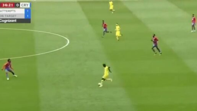 Antonio Rudiger dans ses oeuvres face à Crystal Palace. (crédit capture BeIN Sports)