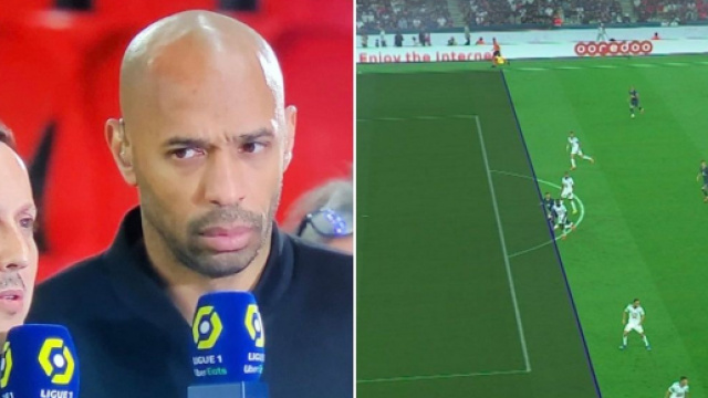 La réaction de Thierry Henry sur la but refusé de Saliba fait le buzz (capture YouTube)