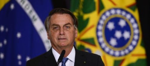 Presidente Jair Bolsonaro em discurso no Palácio do Planalto (Marcelo Camargo/Agência Brasil)