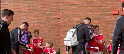 Maguire snobé par un jeune fan de Manchester United. (crédit Twitter)