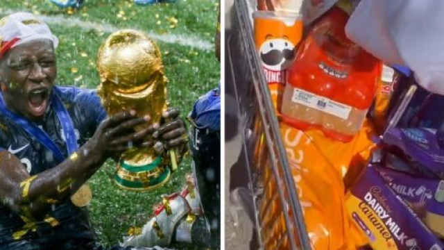 Benjamin Mendy fait le buzz en train de distribuer de la nourriture à des enfants (captures YouTube)