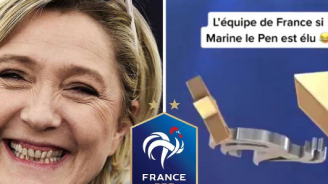 'L'équipe de France si Marine Le Pen est élue' la vidéo devient virale (captures YouTube)