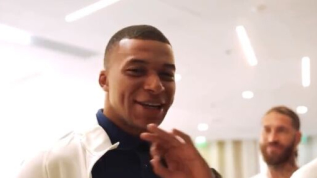 Kylian Mbapp&eacute; en forme avec Sergio Ramos. (cr&eacute;dit Twitter)