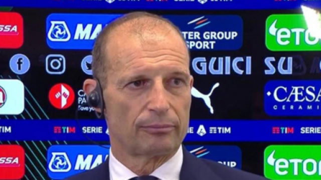 Juventus, Allegri: 'A quattro giornate dalla fine bisogna vincere le partite'