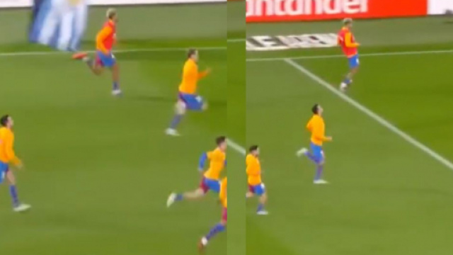 Sergio Busquets et Jordi Alba ont inquiété après un entrainement du Barça. (crédit Twitter)