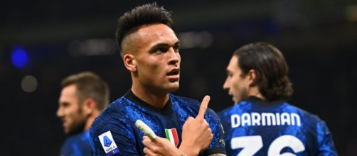 In foto Lautaro, attaccante dell'Inter.